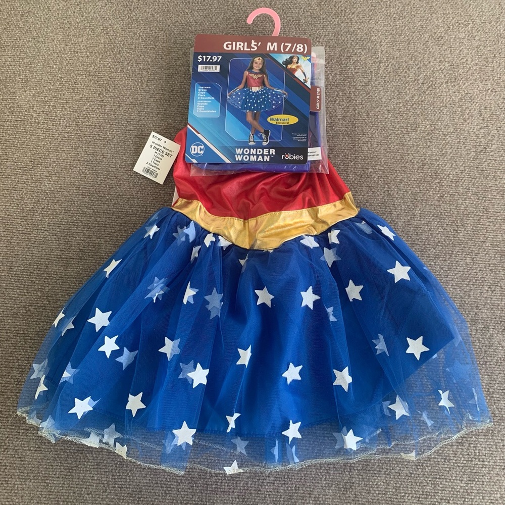 DC Wonder Woman Kids Costume - Red, Blue, and Gold